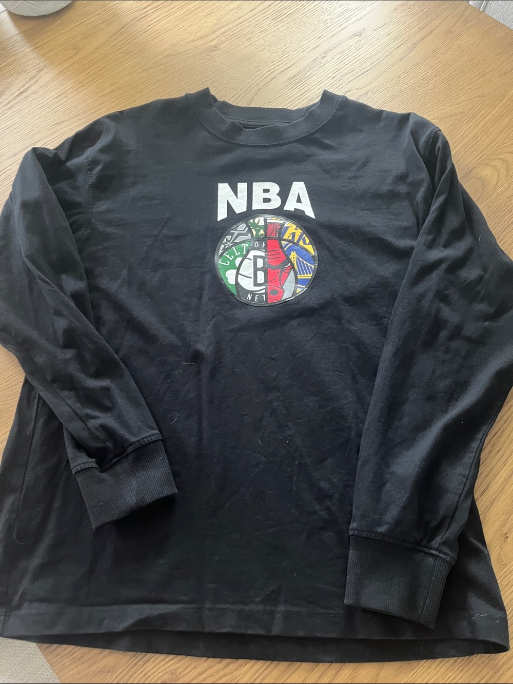 Zara Black Crewneck Sweatshirt with Subtle NBA Tag